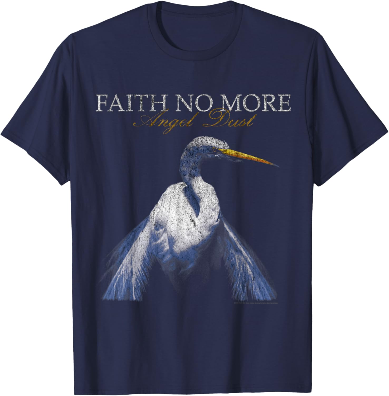 Official Faith No More Angel Dust Alternative Metal Album T-Shirt - T-Shirt | Navy