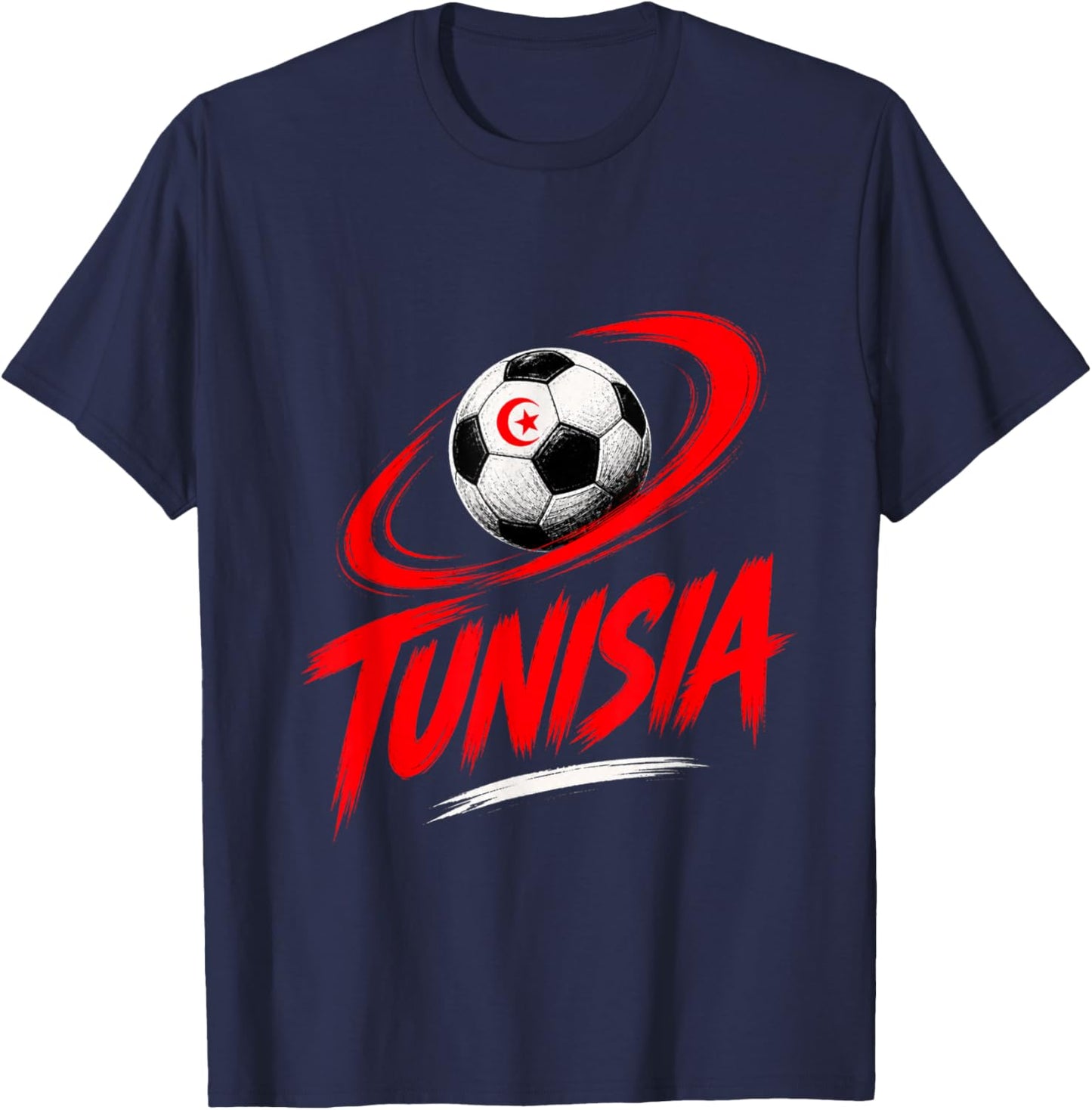 Tunisie Football Vibes Été T-Shirt - T-Shirt | Navy