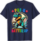 First day back to School Pre-k Kids Baseball Dinosaur Boys T-Shirt - T-Shirt | Navy