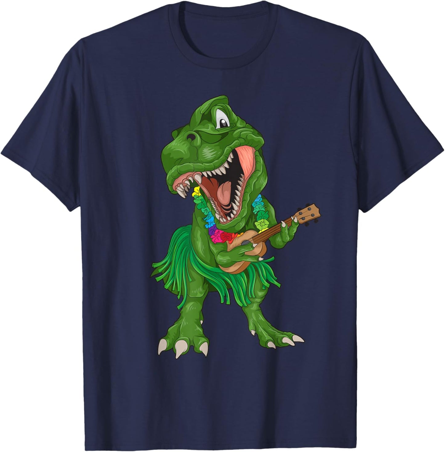 Funny Ukulele Art Women Kids Music Ukulele Player T-Shirt - T-Shirt | Navy