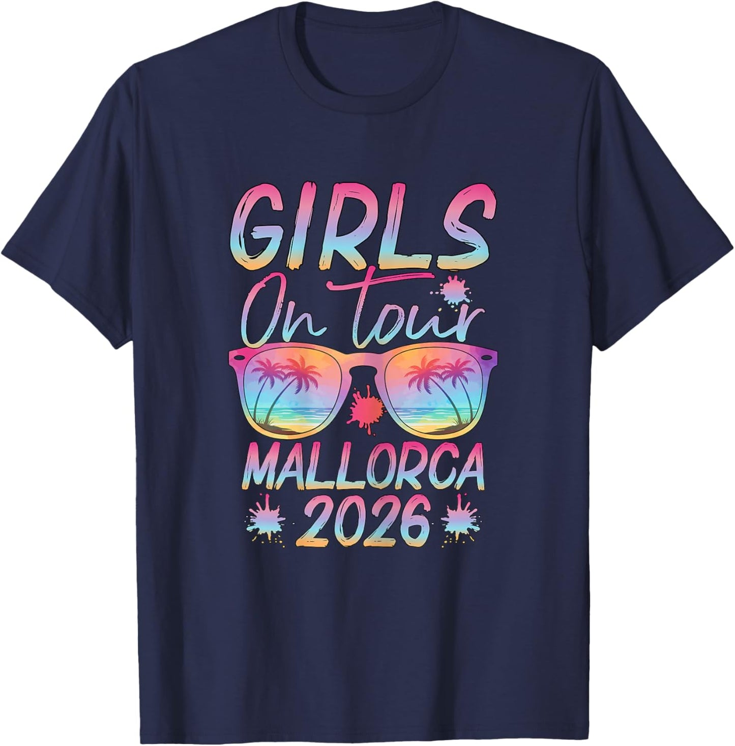 Girls On Tour Mallorca 2026 Girls' Evening Malle Party T-Shirt - T-Shirt | Navy