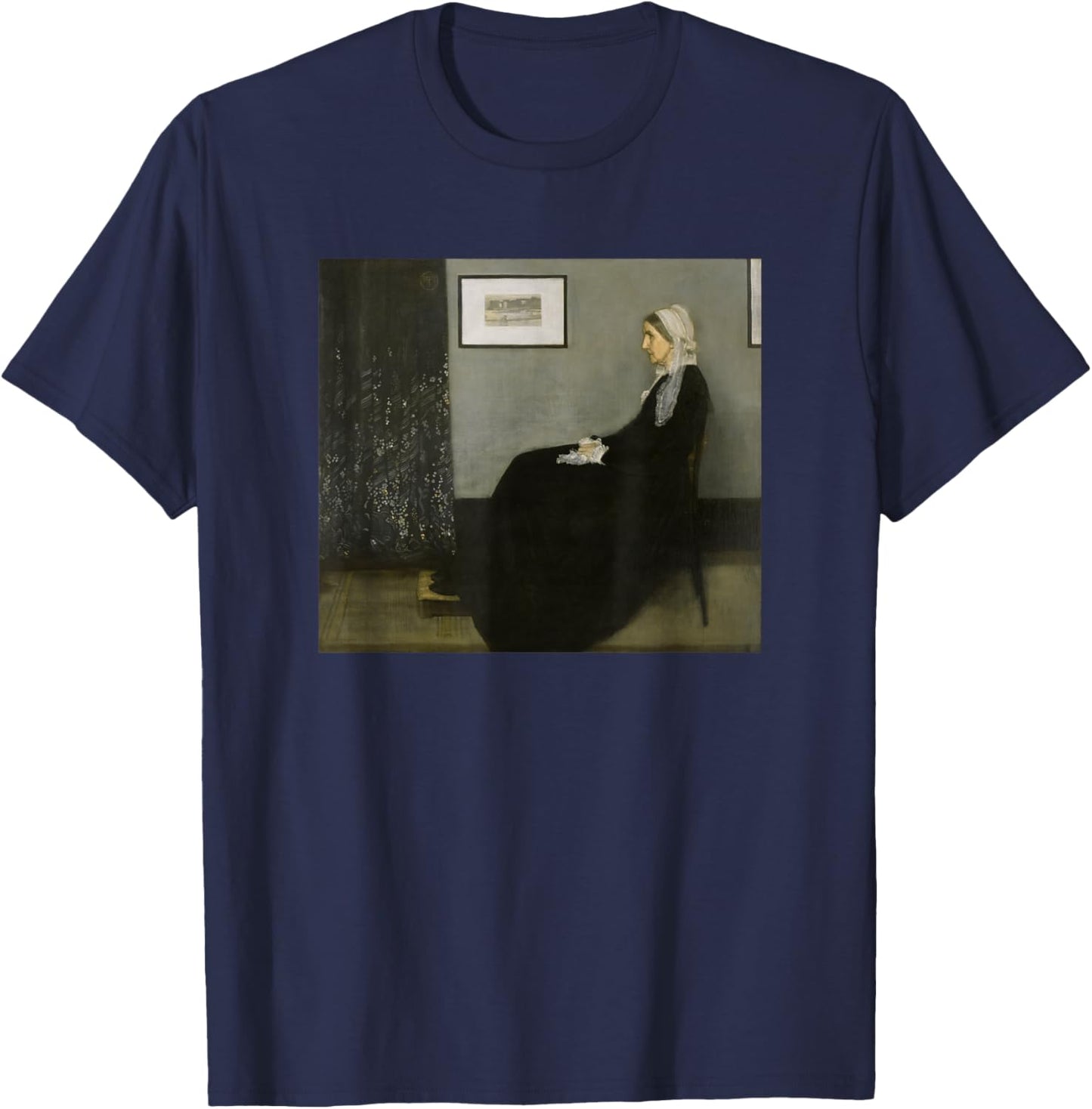 Whistler's Mother by James Whistler (1871) T-Shirt - T-Shirt | Navy