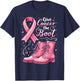 Give Cancer The Boot Breast Cancer Awareness Men Women Kids T-Shirt - T-Shirt | Navy