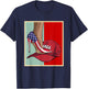 Kamala Harris High Heels Stepping On Red Maga Hat T-Shirt - T-Shirt | Navy