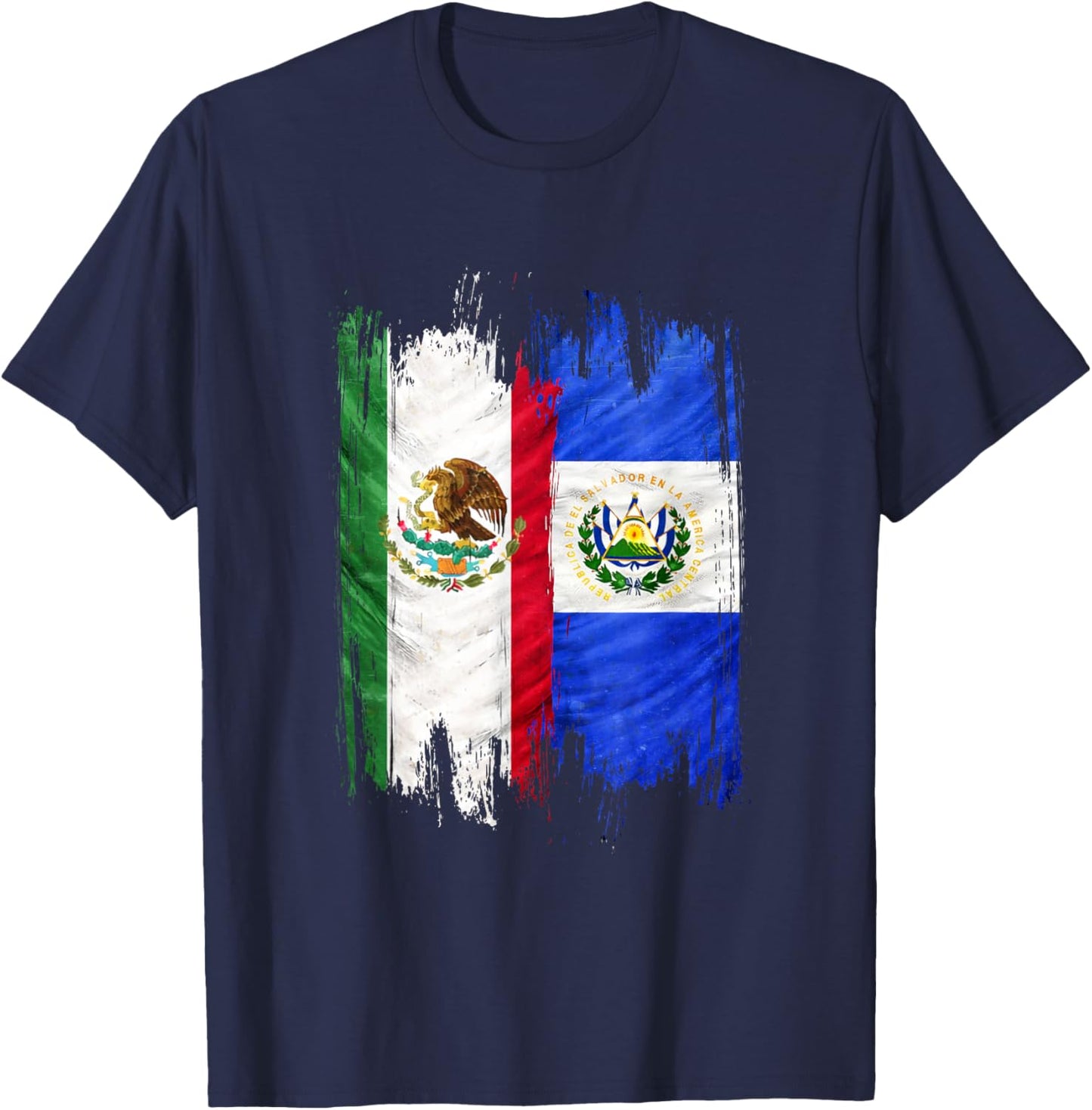 Mexico El Salvador T-Shirt - T-Shirt | Navy