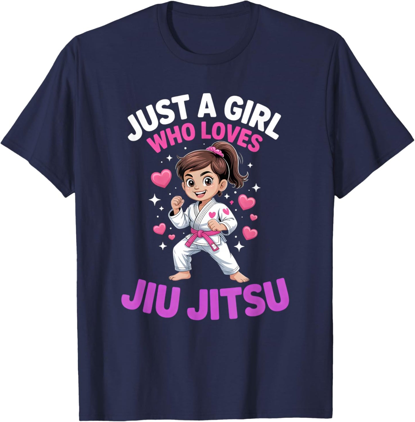 Girls Jiu Jitsu T-Shirt - T-Shirt | Navy