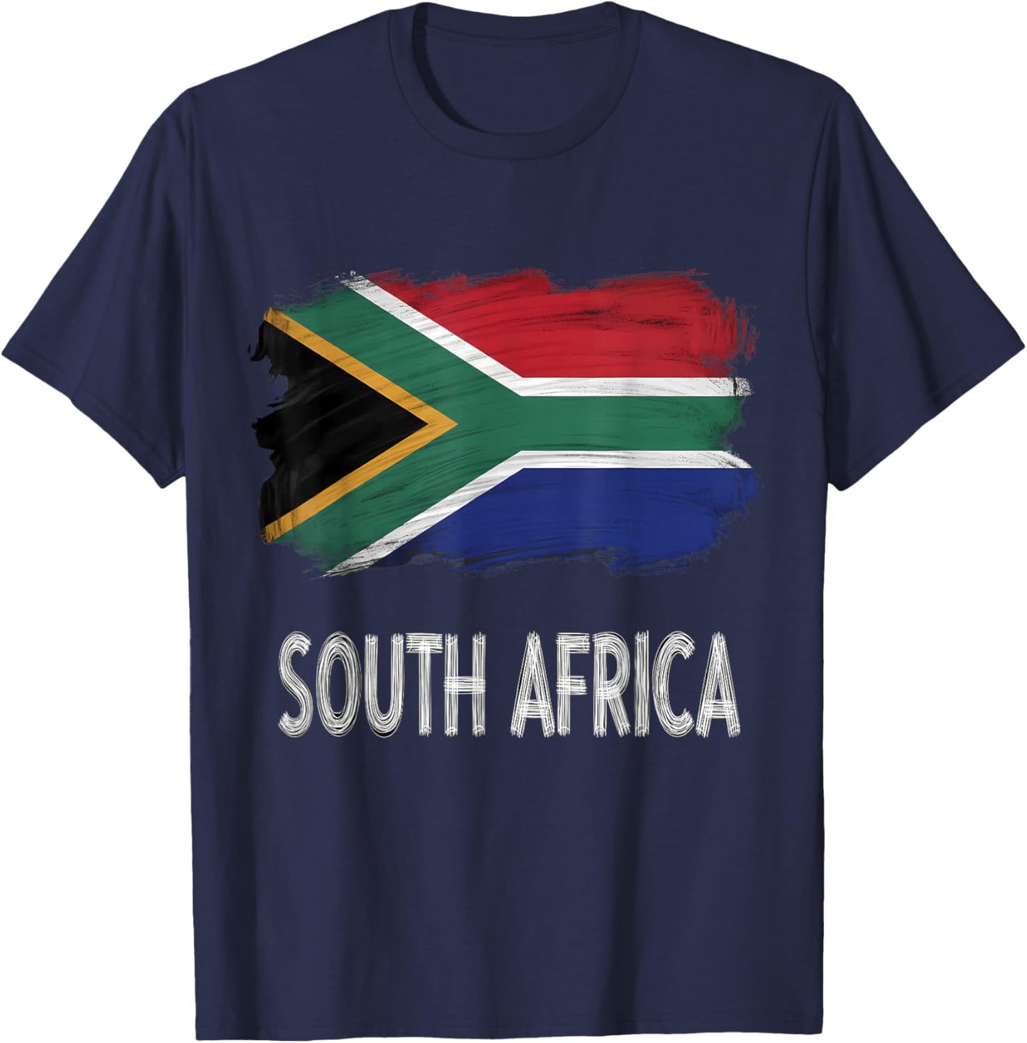 South Africa Roots South African Flag T-Shirt - T-Shirt | Navy