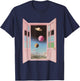 Surreal Cosmic Window Portal Outer Space Dreamcore Weirdcore T-Shirt - T-Shirt | Navy