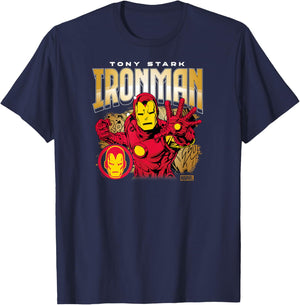 Iron Man - Bootleg T-Shirt - T-Shirt | Navy