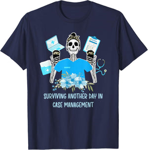 Case Management Funny Case Manager Appreciation T-Shirt - T-Shirt | Navy