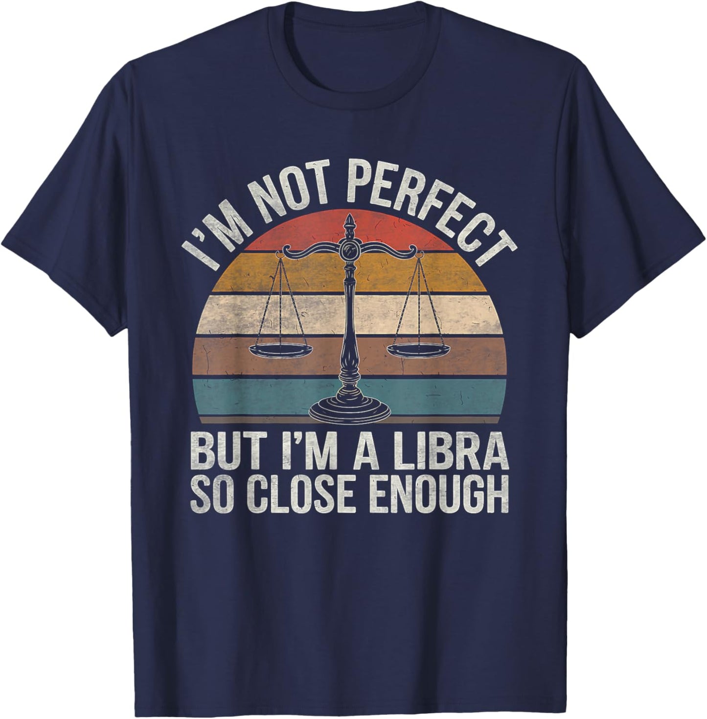 Libra Zodiac Sign Birthday Horoscope Astrology T-Shirt - T-Shirt | Navy