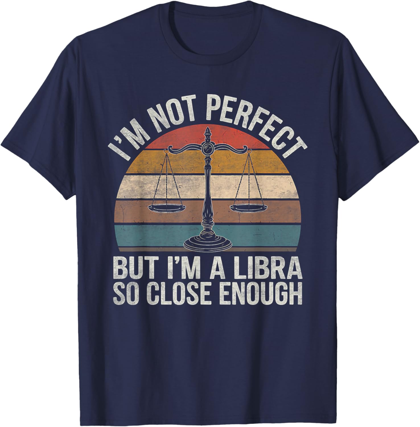 Libra Zodiac Sign Birthday Horoscope Astrology T-Shirt - T-Shirt | Navy