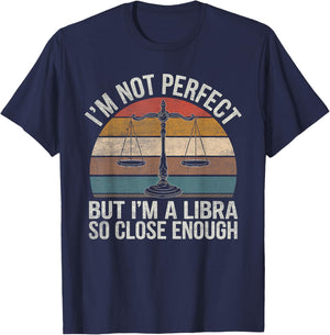 Libra Zodiac Sign Birthday Horoscope Astrology T-Shirt - T-Shirt | Navy
