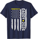 Promoted to Daddy est 2026 Soon to be Dad New Father US Flag T-Shirt - T-Shirt | Navy