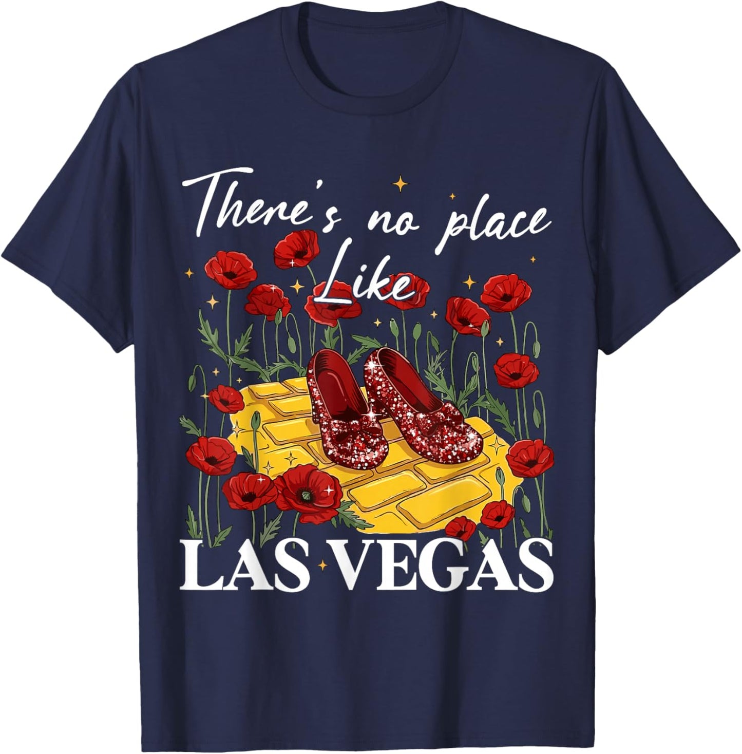 There's No Place Like Las Vegas Wicked Off to See Wizard T-Shirt - T-Shirt | Navy