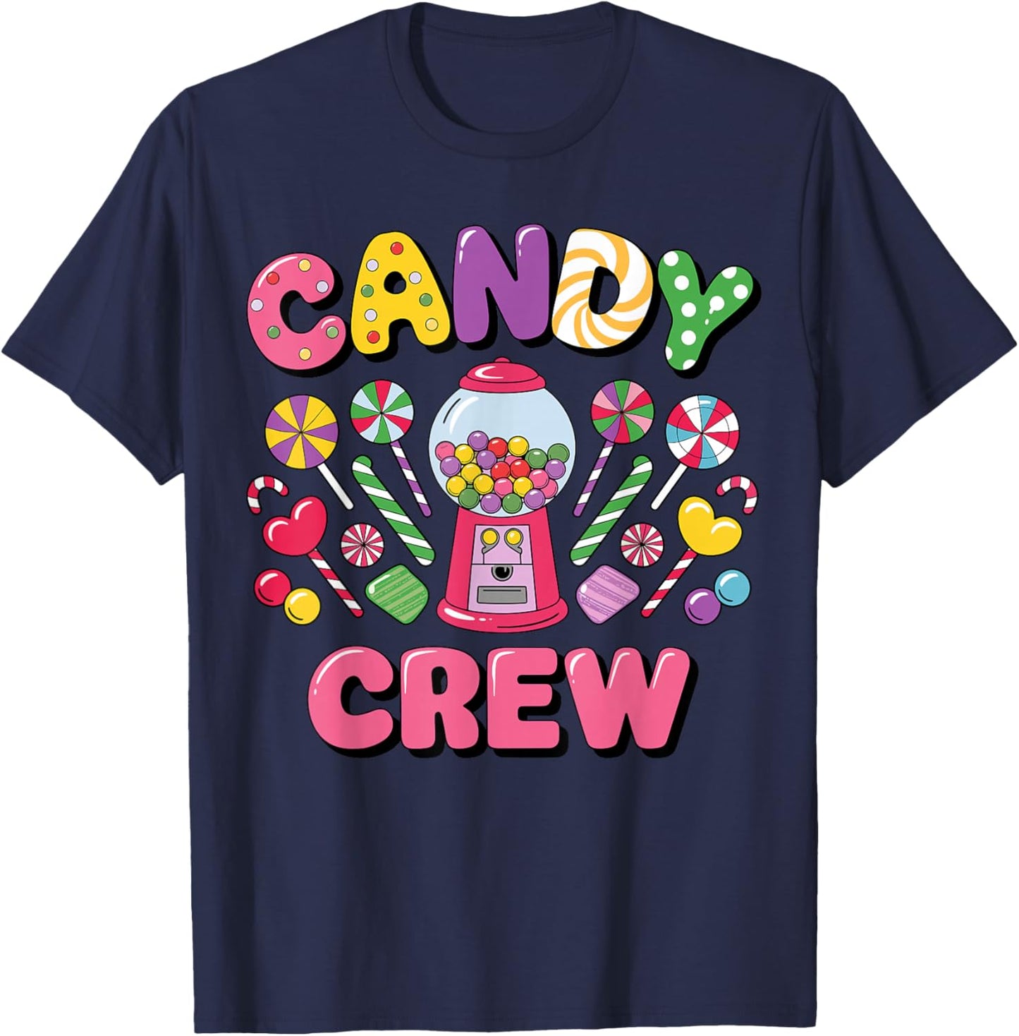 Candy Crew Candy Costume Women Candy Land Kids Sweetie T-Shirt - T-Shirt | Navy