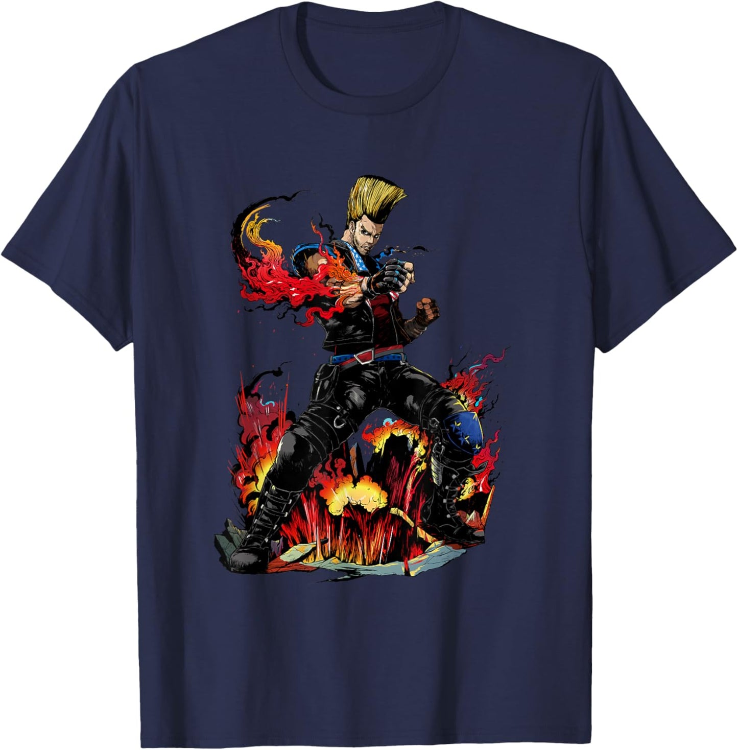Bandai Namco Entertainment Inc. TEKKEN7 PAUL 002 , Small, Black T-Shirt - T-Shirt | Navy