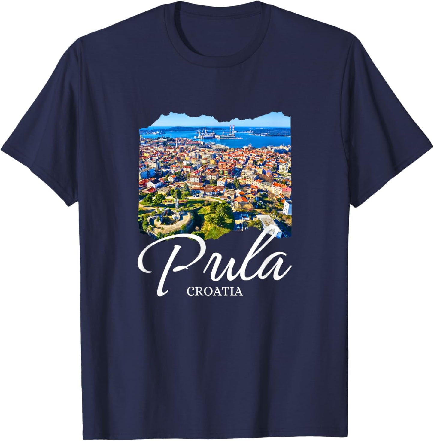 Croatia Pula Souvenir / Pula Croatia T-Shirt - T-Shirt | Navy