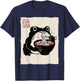 Grumpy Frog Funny Ramen Anime Japanese T-Shirt - T-Shirt | Navy