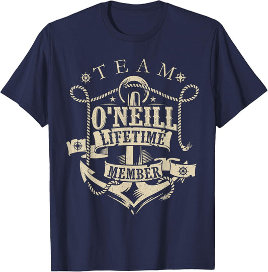 Team O’NEILL Lifetime Member Vintage O’NEILL Family Name T-Shirt - T-Shirt | Navy