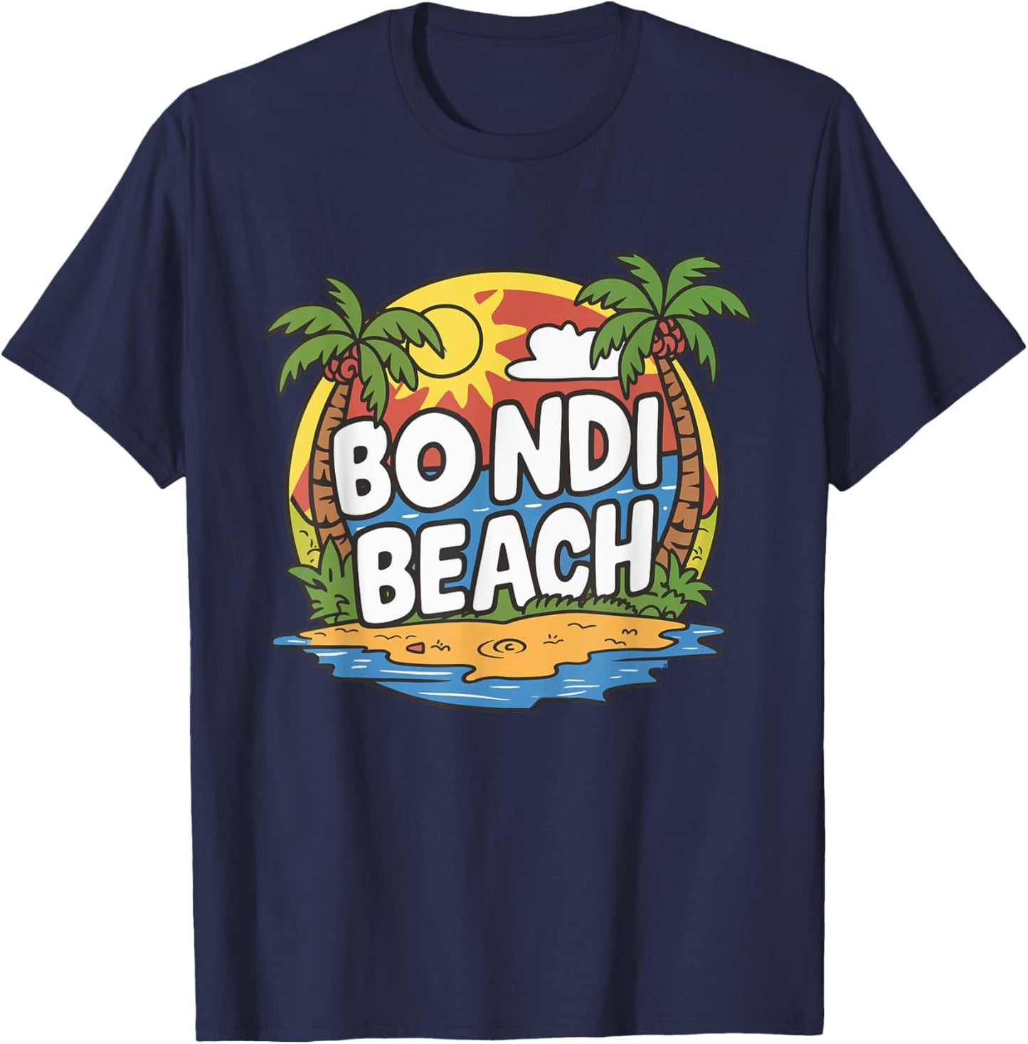 Bondi Beach Australia T-Shirt - T-Shirt | Navy