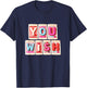 You Wish Flux Knitted Design Valentines Day T-Shirt - T-Shirt | Navy
