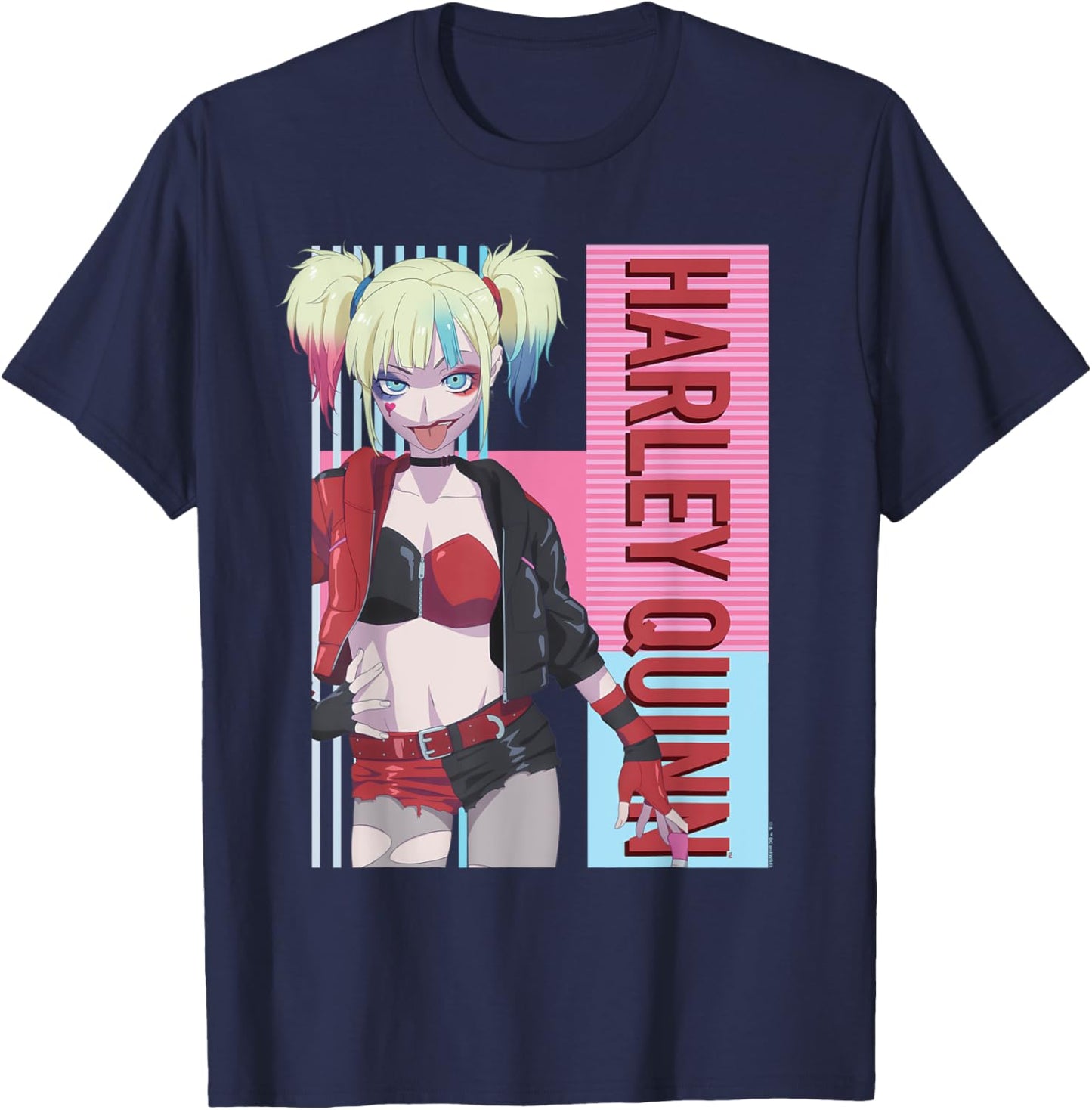 Suicide Squad Isekai Harley Quinn T-Shirt - T-Shirt | Navy