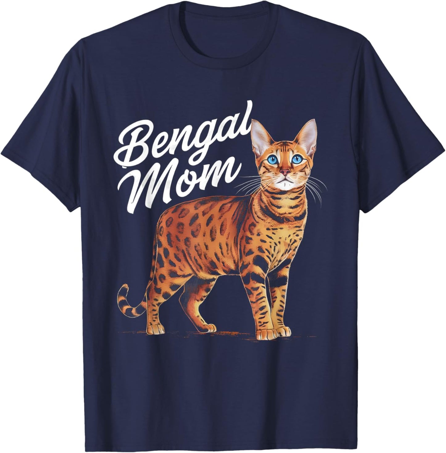 Bengal Mom T-Shirt - T-Shirt | Navy