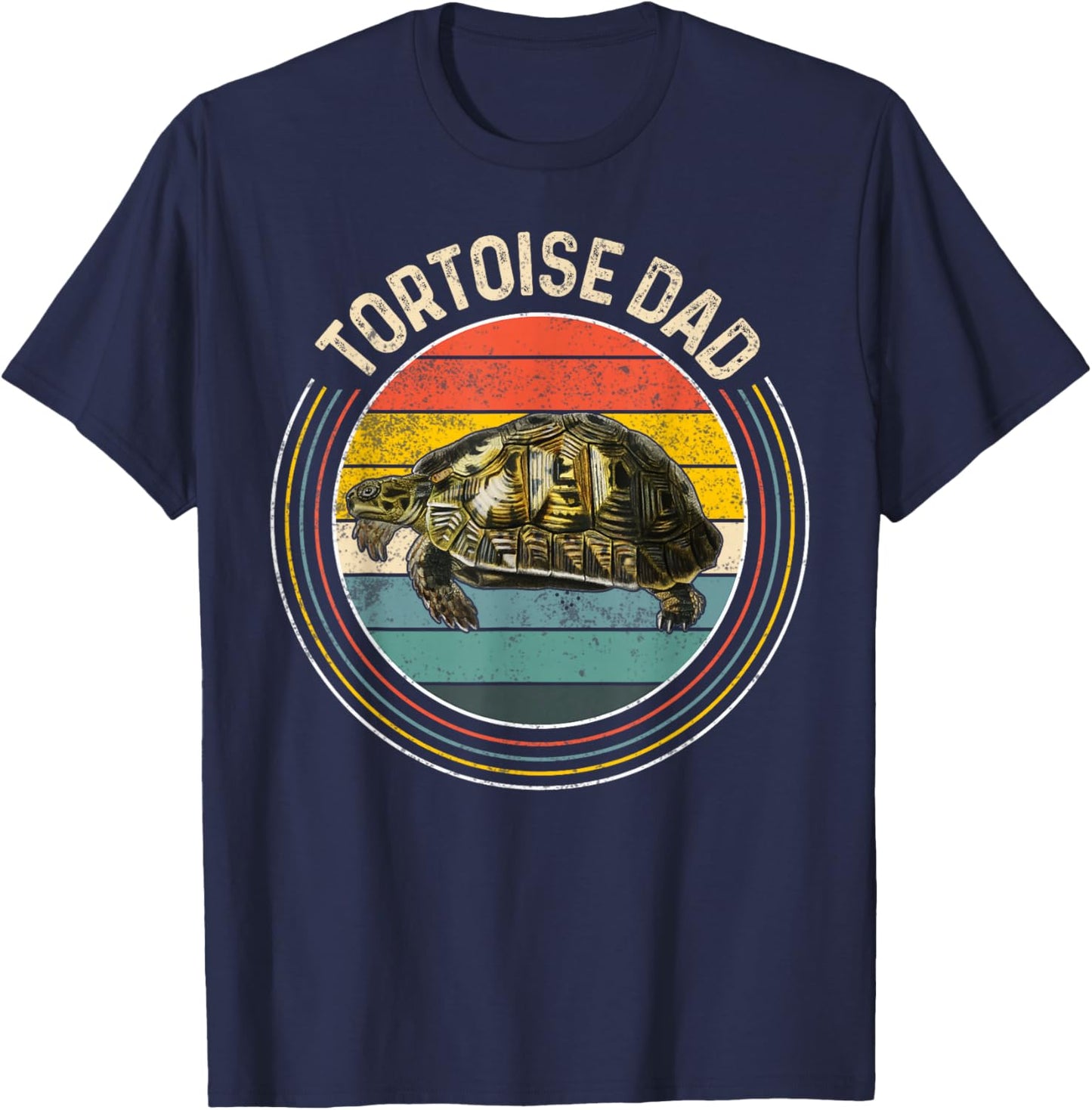 Funny Retro Tortoise Lovers - Tortoise Dad T-Shirt - T-Shirt | Navy