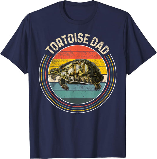 Funny Retro Tortoise Lovers - Tortoise Dad T-Shirt - T-Shirt | Navy