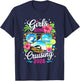 Girls Gone Cruising 2026 Tropical Vacation Party Trip T-Shirt - T-Shirt | Navy