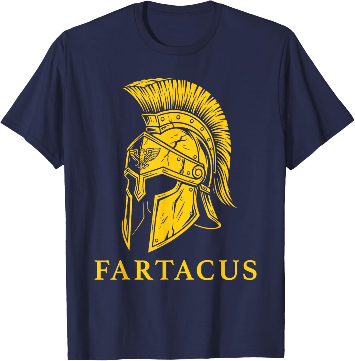 Funny Fart Design Farting Greece Joke Greek Fartacus T-Shirt - T-Shirt | Navy