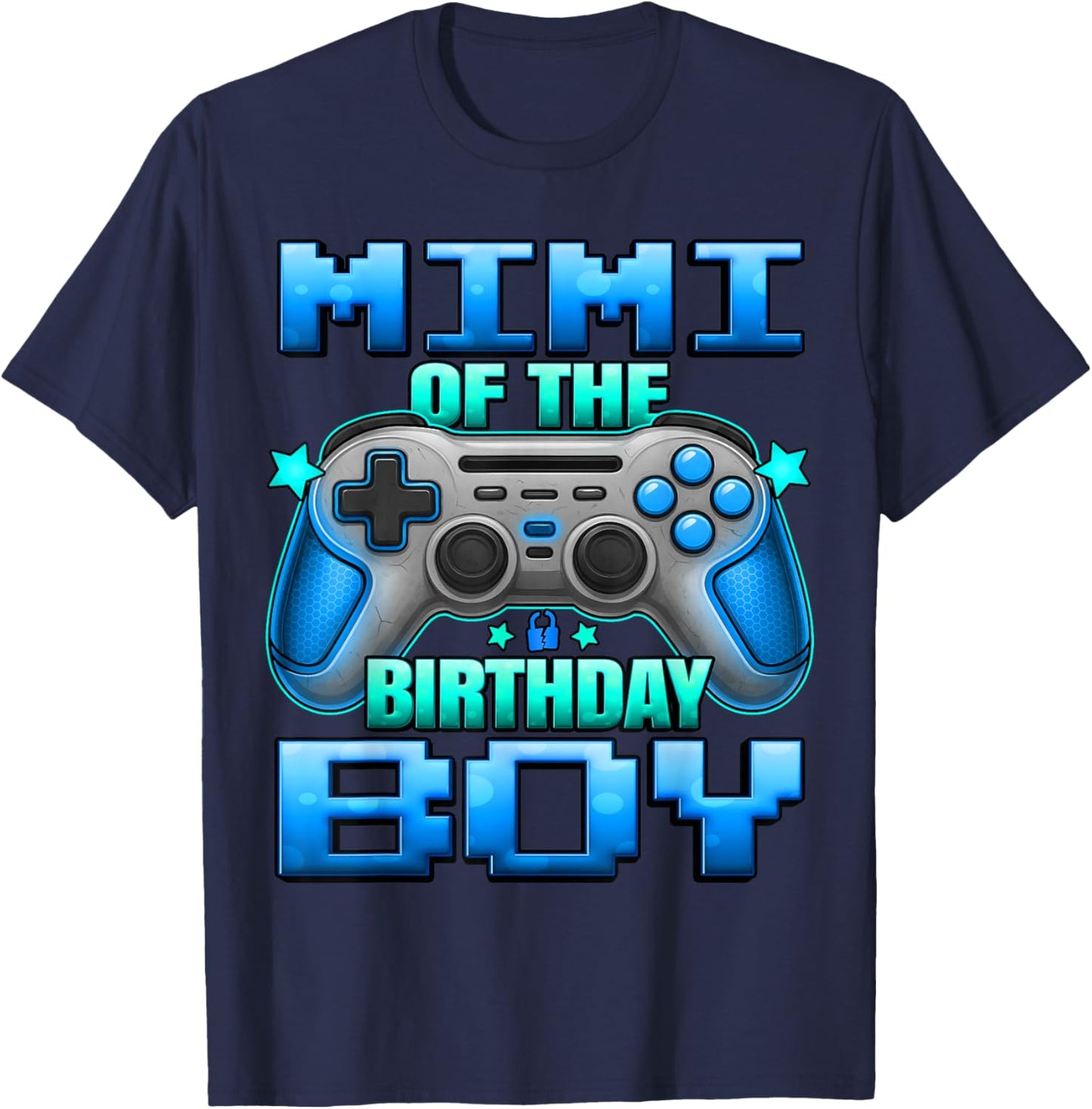 Mimi of The Birthday Boy Matching Family Grand Mother T-Shirt - T-Shirt | Navy