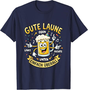 Gute Laune – Top Bottom Left Right Carnival Fancy Dress T-Shirt - T-Shirt | Navy