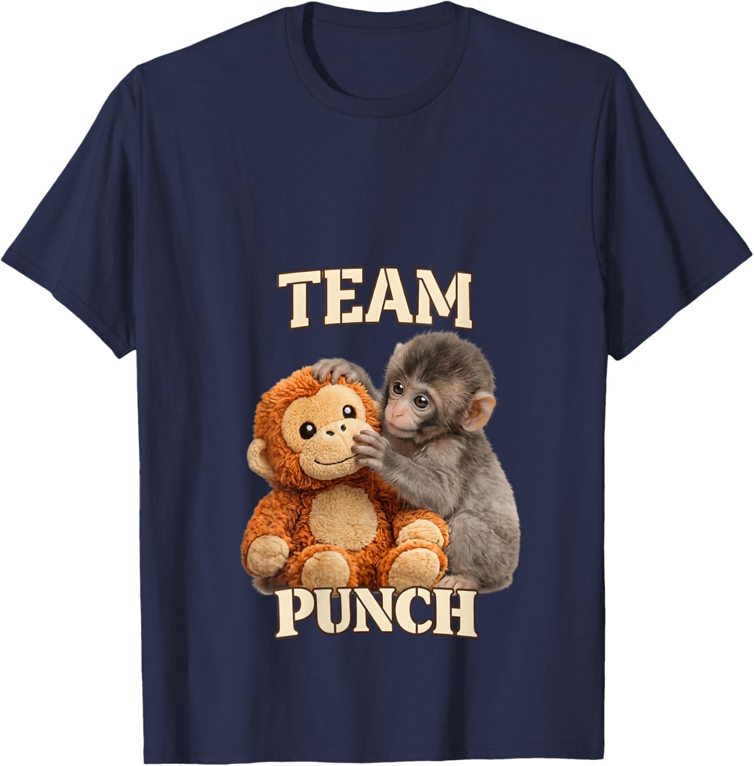 Women's Monkey Team Punch V-Neck T-Shirt - T-Shirt | Navy