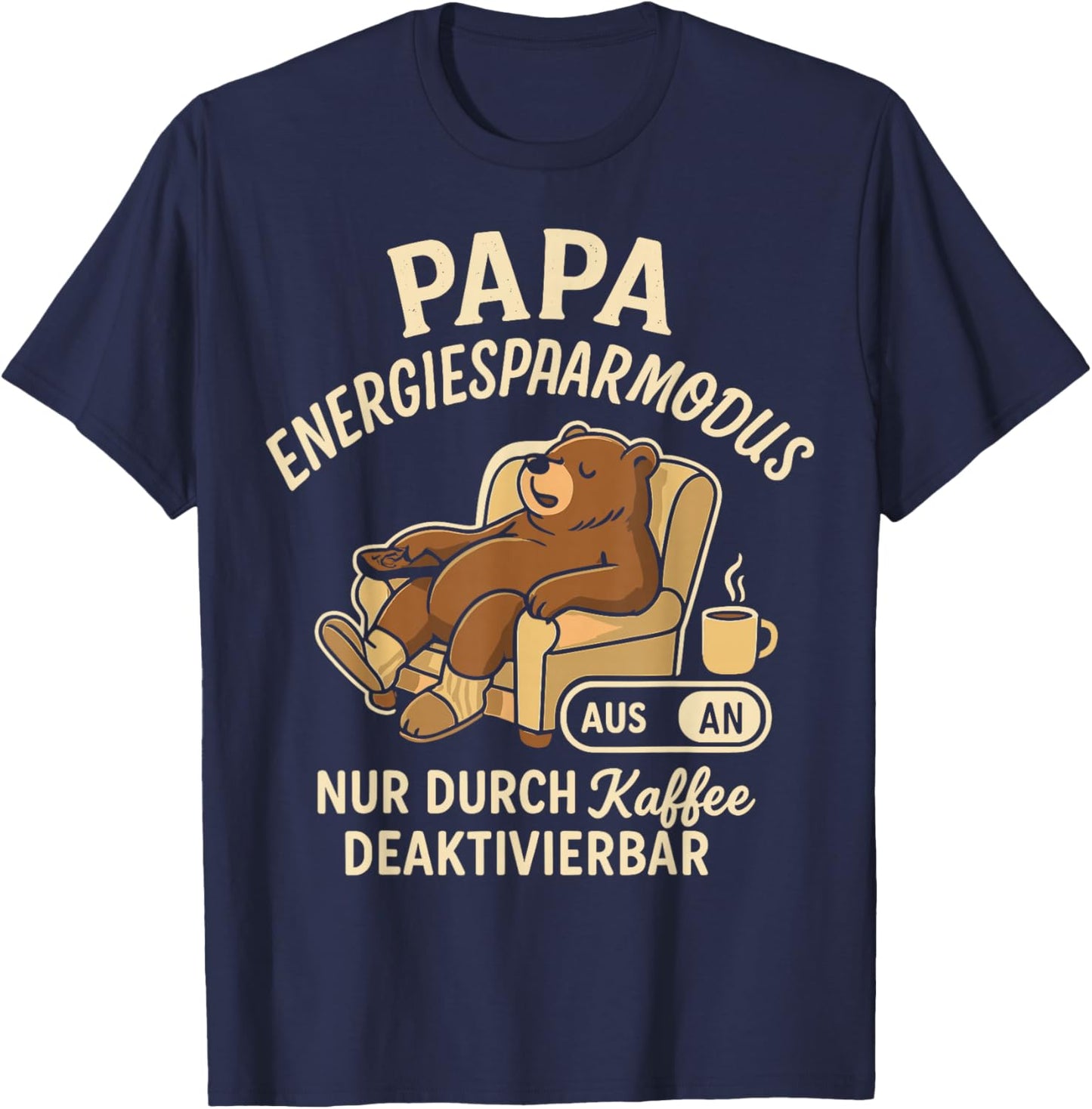 Papa Geschenk Papa Vatertag Shirt Herren Lustig Papa T-Shirt - T-Shirt | Navy