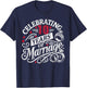Celebrating 10 Years Of Marriage 10th Wedding Anniversary T-Shirt - T-Shirt | Navy