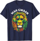 Wah Gwaan Jamaican Reggae Rasta Colors Funny Jamaica T-Shirt - T-Shirt | Navy