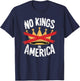 No Kings In America Save Democracy I Dissent Anti Trump T-Shirt - T-Shirt | Navy
