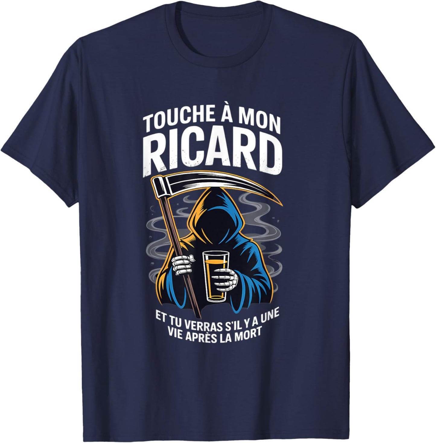 Ricard Lover – Humour Noir Aperitif French T-Shirt - T-Shirt | Navy