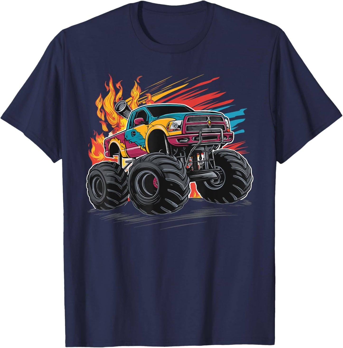 Monster Truck for toddlers Youth & Adults T-Shirt - T-Shirt | Navy