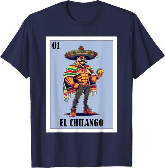 Funny Ciudad de México Mexican Design - El Chilango T-Shirt - T-Shirt | Navy