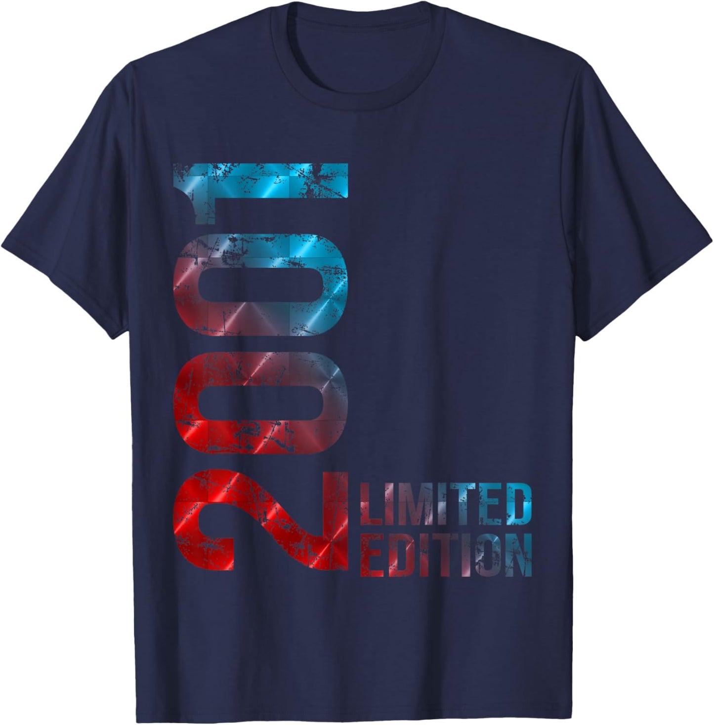 25th Birthday Man Woman 25 Years 2001 T-Shirt - T-Shirt | Navy