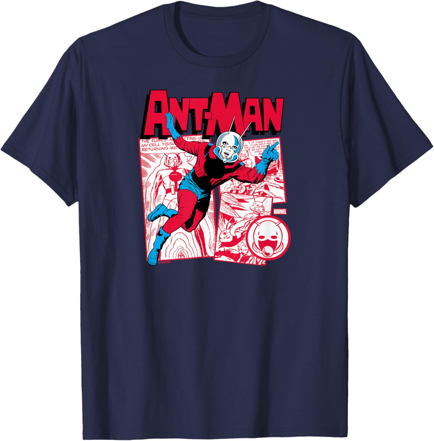 Ant Man - Retro T-Shirt - T-Shirt | Navy