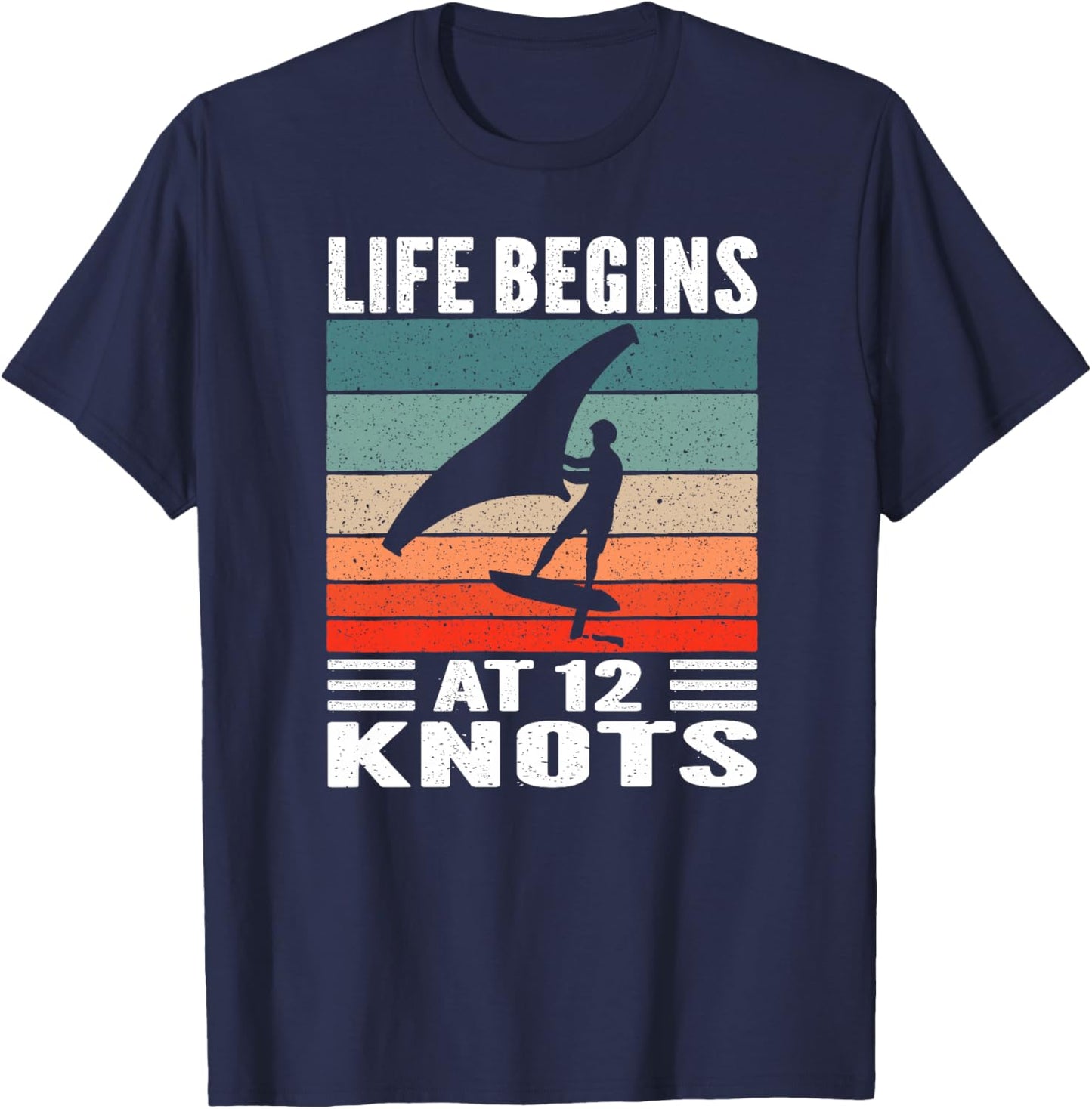 Wing Foiling Surfing Wing Foil Surf Surfer Sports Nautiques Haut de Gamme T-Shirt - T-Shirt | Navy