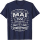 Vintage Les Légendes sont Nées en Mai 2008 18e Anniversaire T-Shirt - T-Shirt | Navy