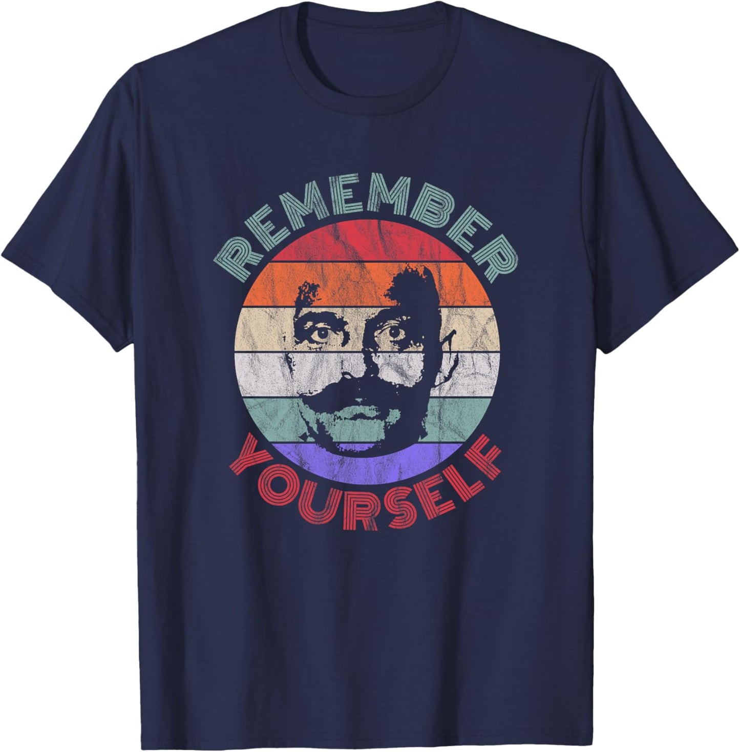Gurdjieff - Remember Yourself - Souviens-Toi De Toi v4 Haut de Gamme T-Shirt - T-Shirt | Navy