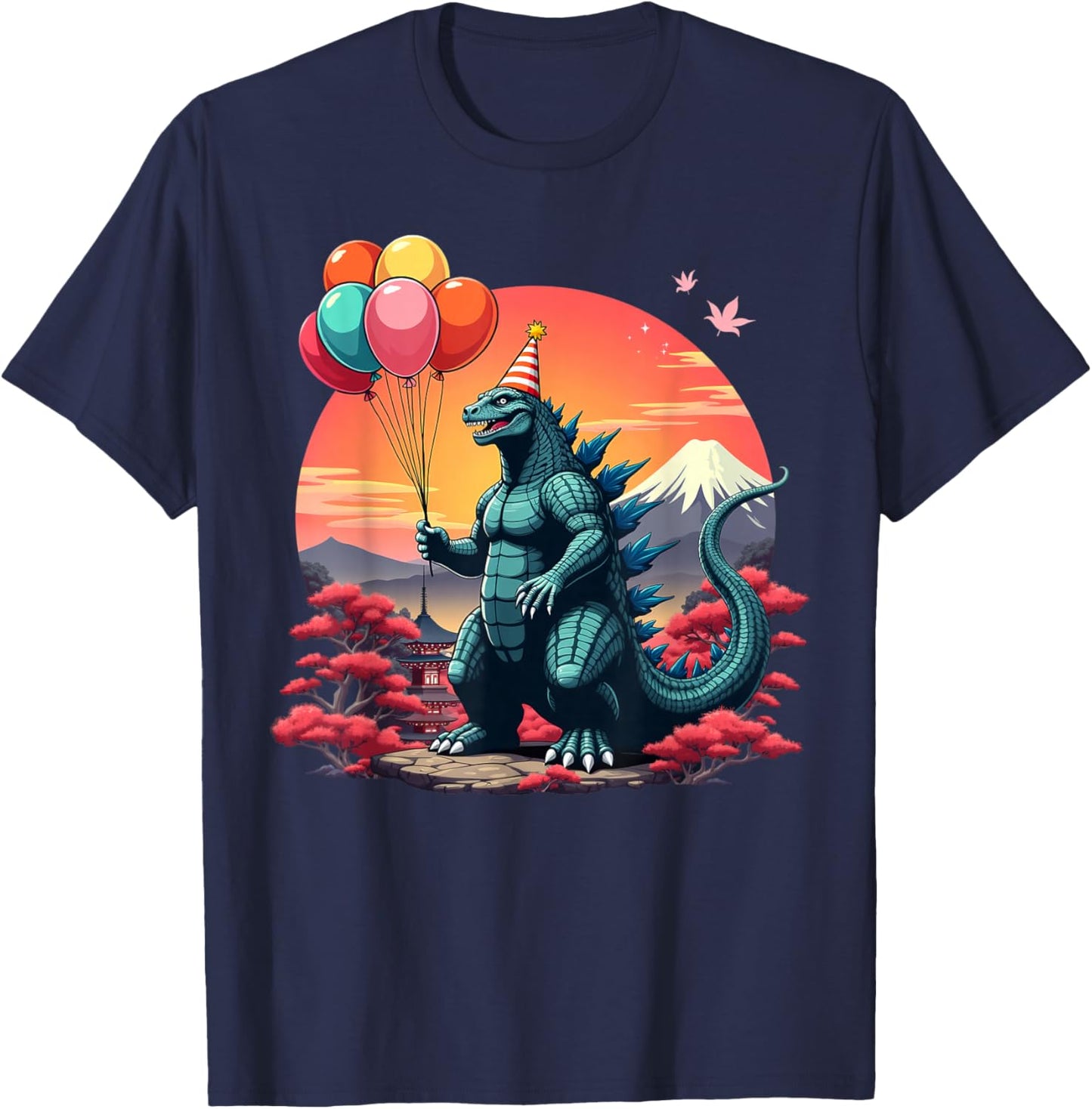 Kaiju Birthday Party Japan Monster Movie Bday Decorations T-Shirt - T-Shirt | Navy