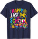 Last Day of School for Teacher Off Duty Tie and Dye T-Shirt - T-Shirt | Navy