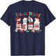 Retro Propofol Silent Night ICU Nurses Funny Merry Christmas T-Shirt - T-Shirt | Navy
